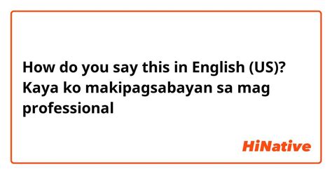 Makipagsabayan sa mga competit in English with examples.